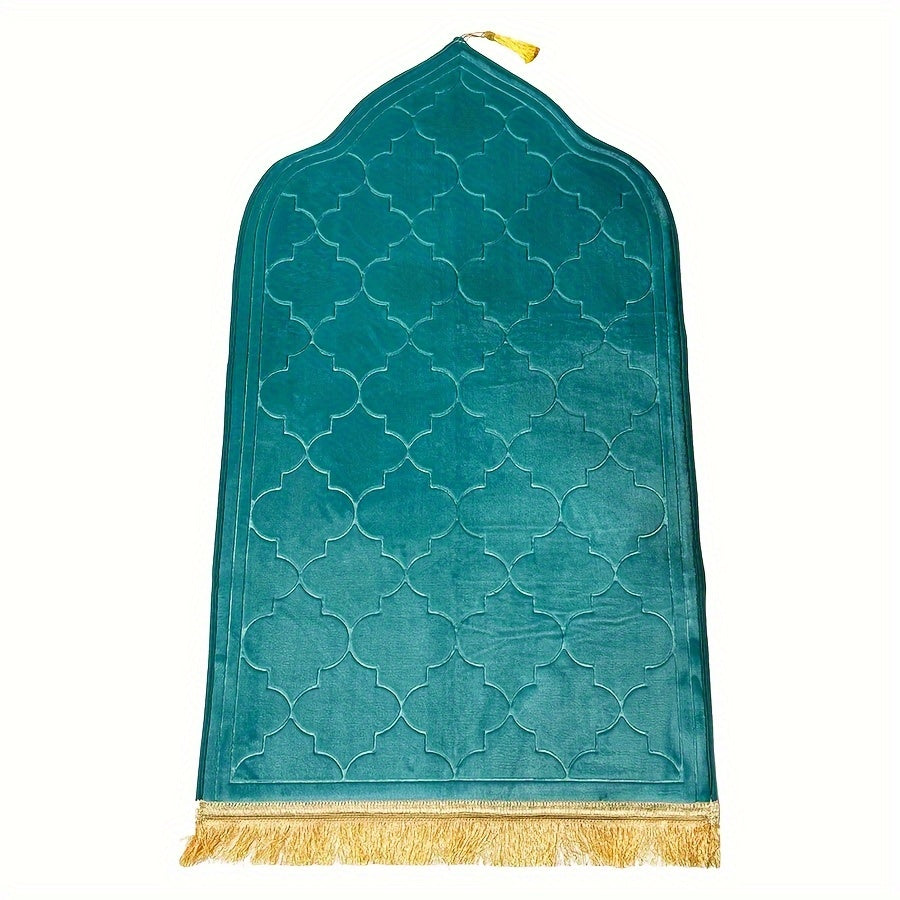 Outdoor Prayer Mat with Tassel Design Non-Slip Durable and Comfortable for Home and Garden