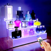 Acrylic Display Stand with LED Lights and Remote for Jewelry and Accessories
