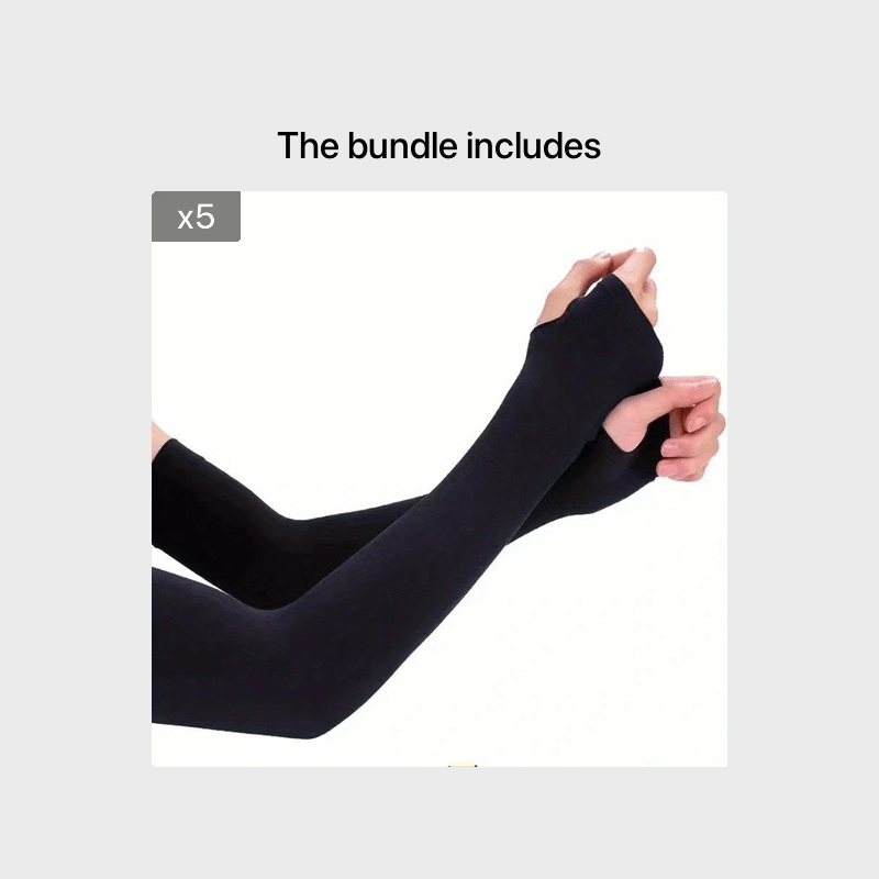 Manga de hielo para hombres y mujeres, manga de verano para motociclistas, funda delgada de tela