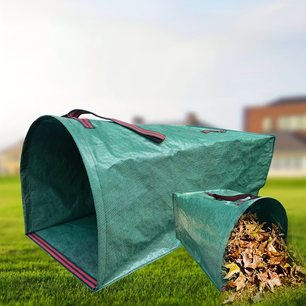 Reusable Yard Waste Bags 150L 200L Half Circle Leaf Collection Bins