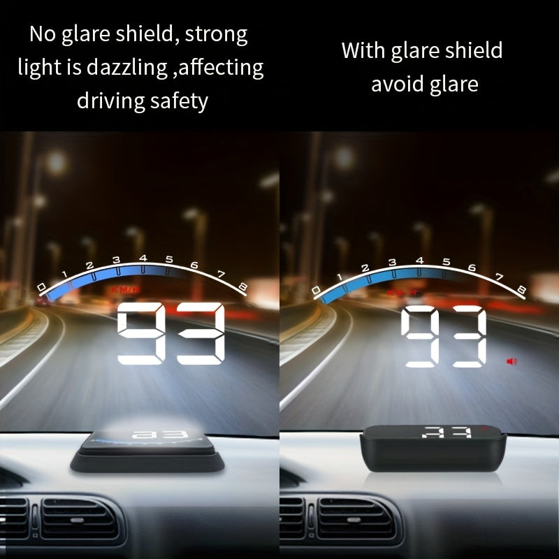 OBD2 Car Head-Up Display Speedometer with Alarm for Vehicles
