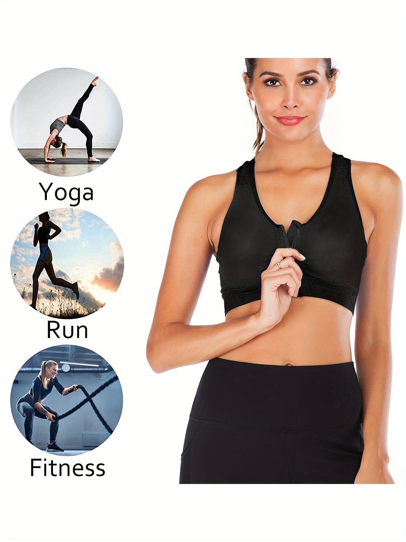 Бюстгальтер для женщин больших размеров без швов, средняя эластичность, дышащий, для йоги и бега