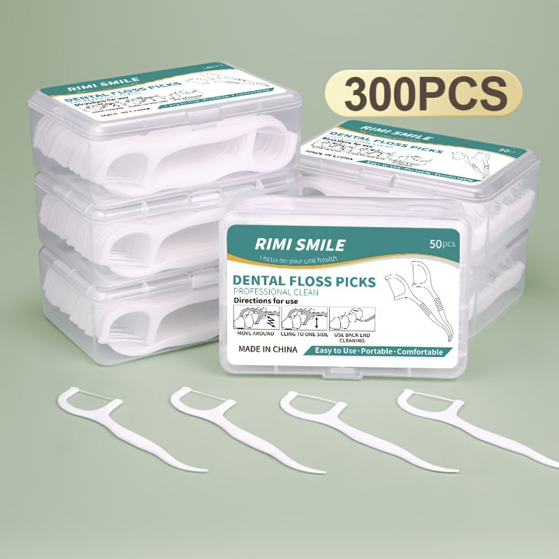Dental Floss Sticks Interdental Cleaning 50/150/300 Pcs Portable Deep Cleaning