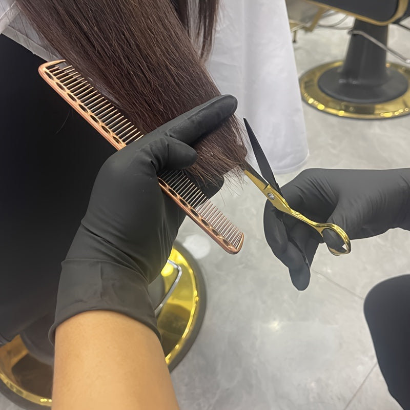 10/20/30 Black Nitrile Disposable Gloves for Cleaning, Hairdressing, and Beauty