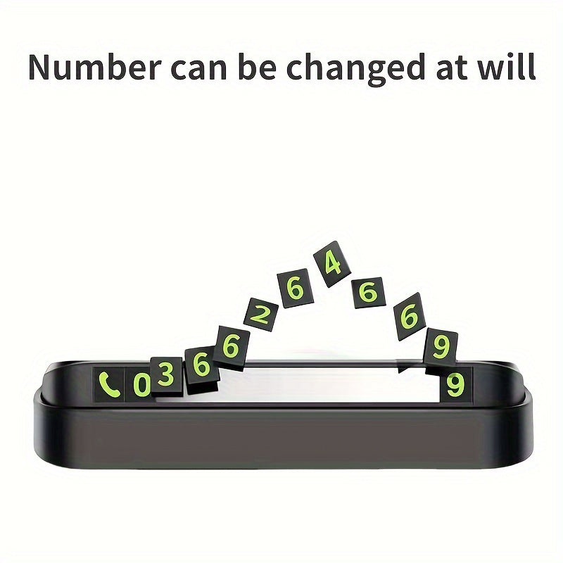 Plastic Temporary Parking Card with Phone Number and Car Plate for Automated Parking
