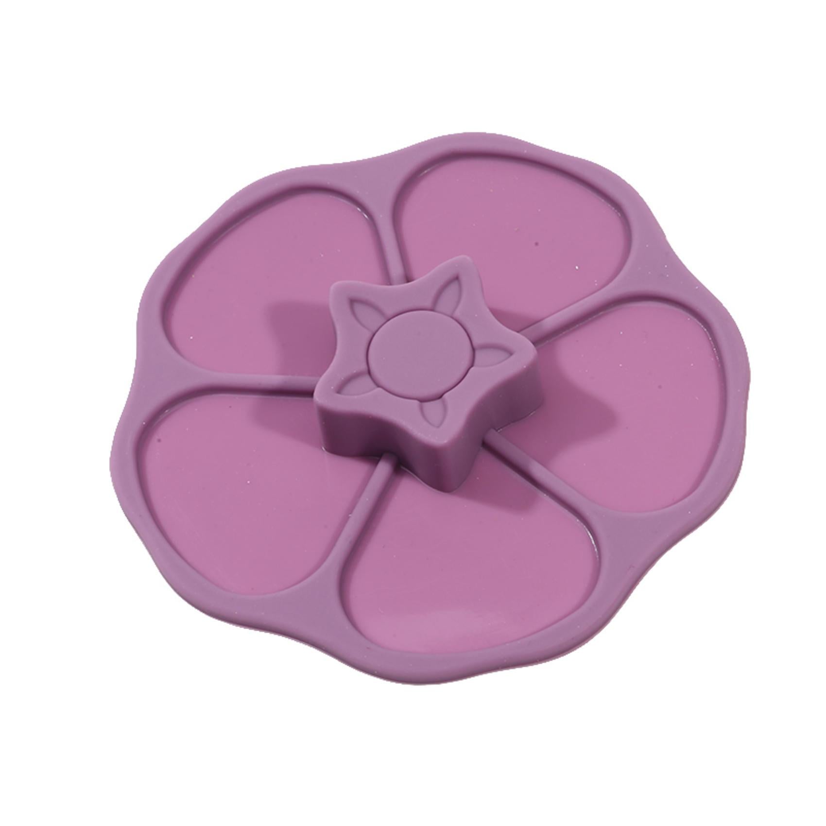 Silicone Flower-Shaped Cup Lid Leak-Proof Dust-Proof Food Safe Cover