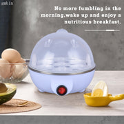 Egg Cooker Automatic Power-Off Steamer for 7 Eggs Multi-Function Single-Layer
