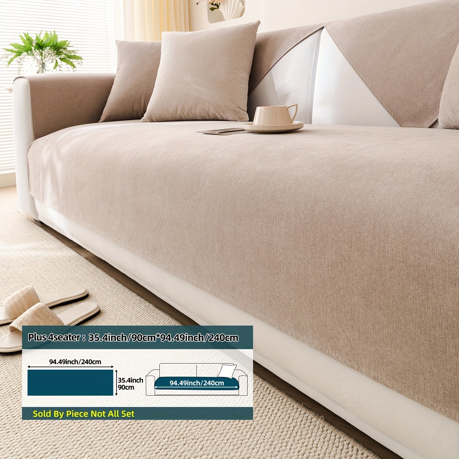 1 dona Chenille oddiy divan qoplamasi, barcha mavsumlar uchun universal qoplama, yostiq qopqog'i va orqa yostiq qopqog'ini o'z ichiga oladi. Divan yostiqlarini himoya qiladi, turli xonalar va uy bezaklari uchun mos keladi.