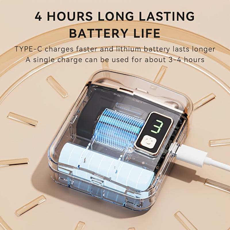 Rechargeable Electric Nail Clipper for Adults with Silent LED Light and Three-Speed Nail Grinder