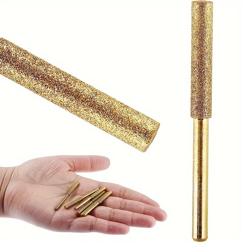 9pcs Titanium-Coated Emery Grinding Wheel for Electric and Chain Saws