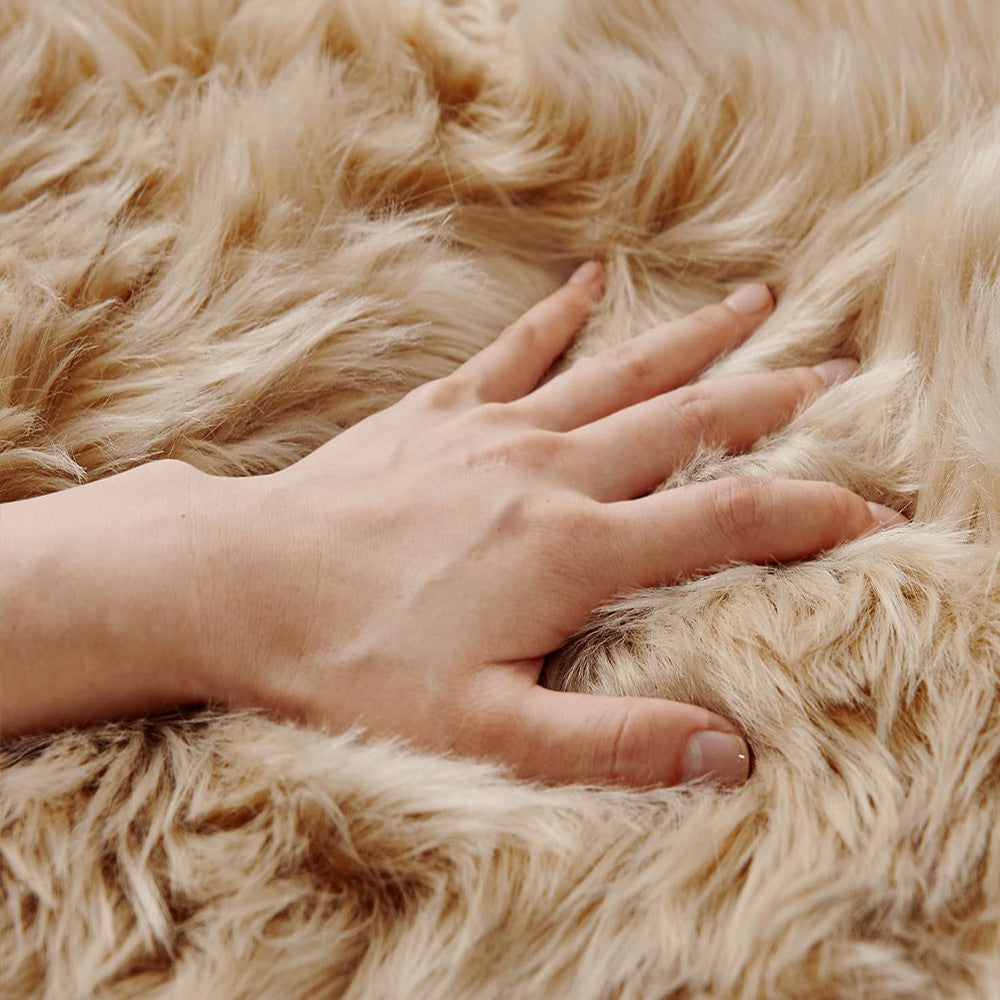 Soft Faux Fur Floor Mat for Home Bedroom Living Room Corridor Aisle