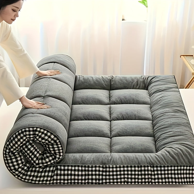 Yumshoq va hashamatli tekis to'shak ustki qismi, yotoqxonangiz, mehmonxonangiz yoki talabalar yotoqxonasida barcha mavsumlar uchun qulaylik uchun mukammal. Nafas oladigan va yumshoq, kuz va qish uchun qulay uyqu uchun zarur.