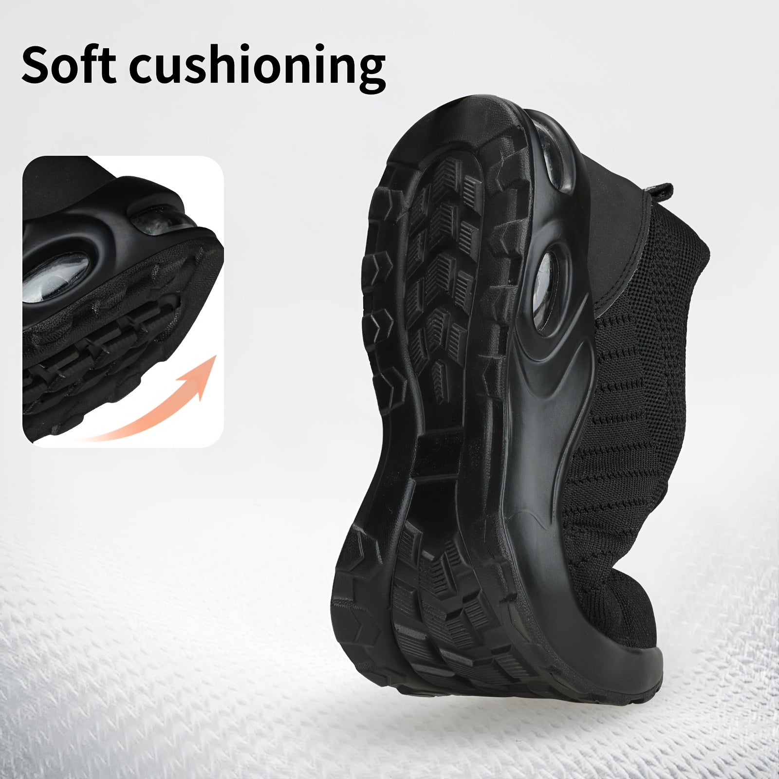 Women Safety Shoes Steel Toe Puncture-Resistant Work Footwear Breathable