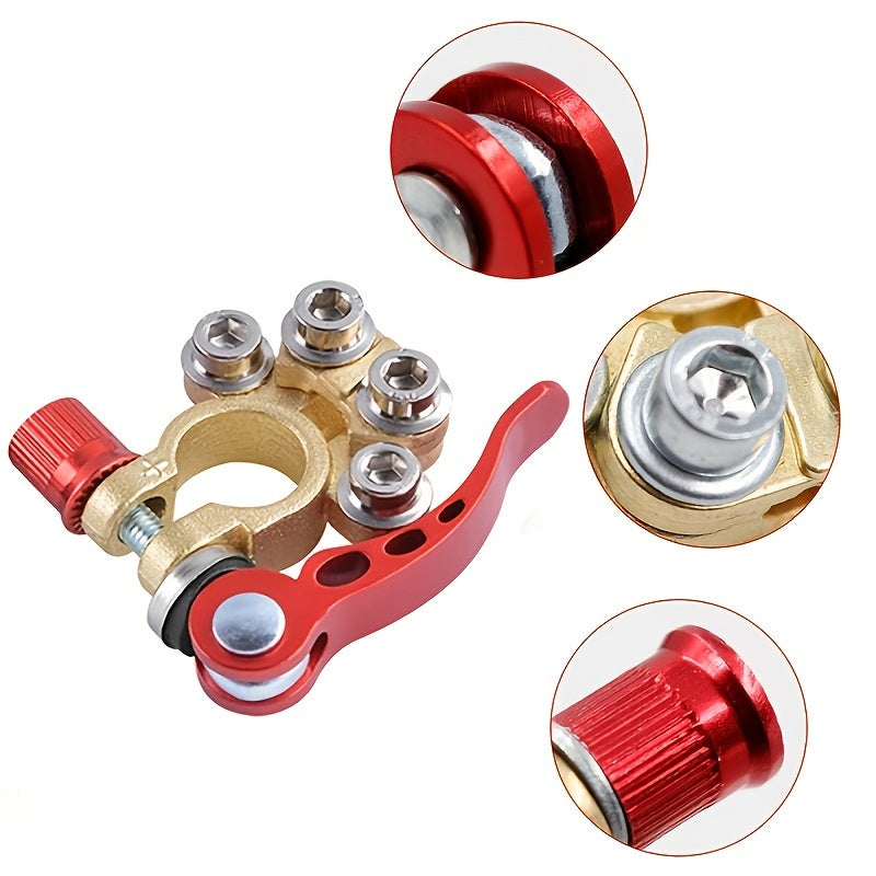 Pair Quick Release Battery Terminal Connectors Aluminum Alloy Car Battery Terminals