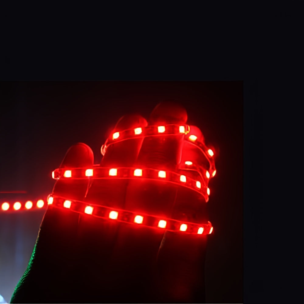 Luces de tira LED multicolor de 4 piezas, flexibles para coche y motocicleta, iluminación ambiental bajo el chasis