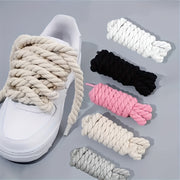 Unisex Hemp Rope Shoelaces Durable Thick Stylish Casual Sneakers Canvas