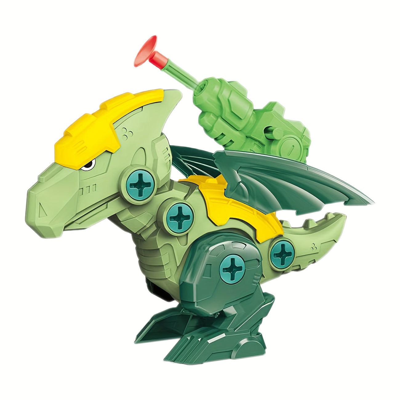 Kids Educational Dinosaur Building Kit with Screws Puzzles and Ejector