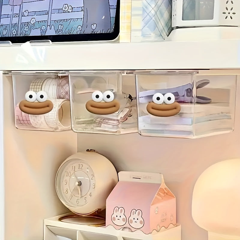 Waterproof Plastic Under-Mirror Organizer for Bathroom and Kitchen Storage