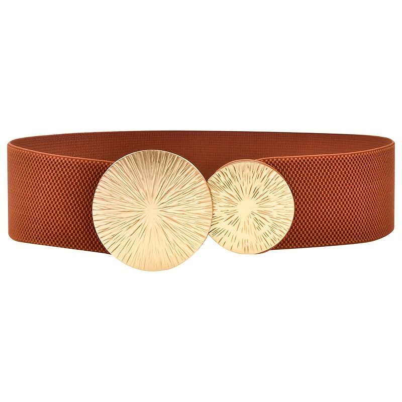 Ayollar uchun vintage kengaytiriladigan belbog' bilan oltin tokchali