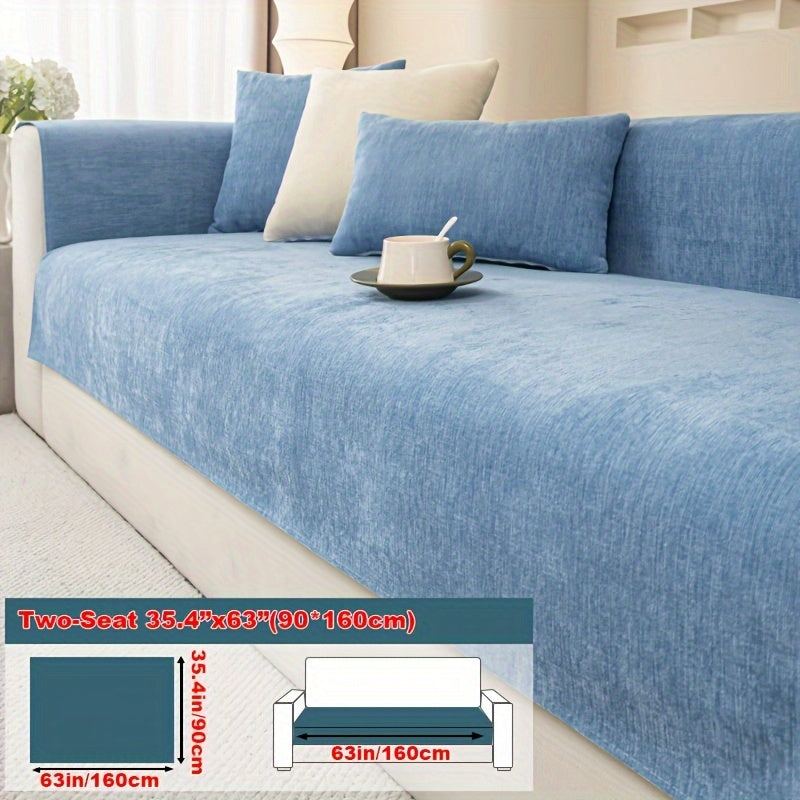 Chenille Sofa Cover for Armchairs and 4-Seater Sofas Pet-Friendly Non-Slip Machine Washable
