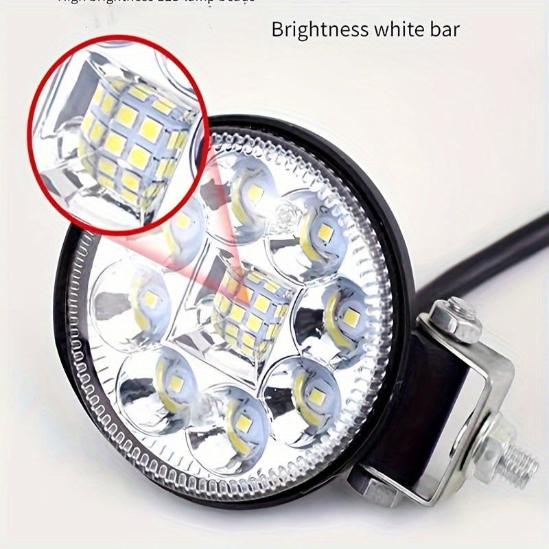 2шт. автомобильных светодиодных фонарей из алюминиевого сплава длиной 8,5 см для грузовиков и строительной техники