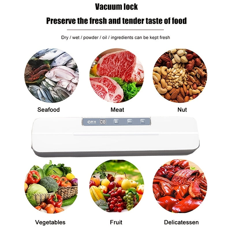 Многофункциональный автоматический вакуумный упаковщик для хранения продуктов в домашней кухне