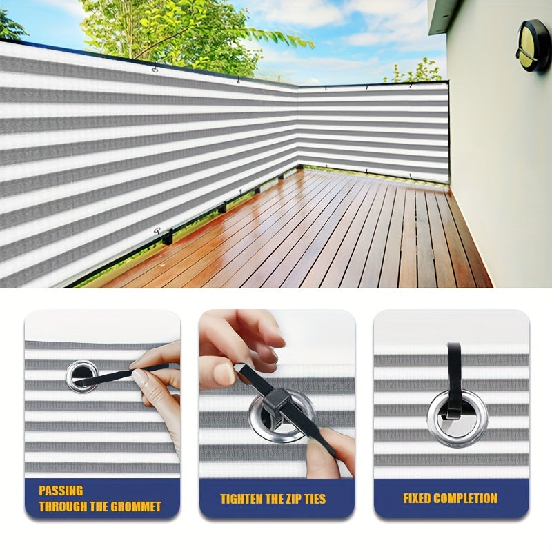 Plastic Balcony Privacy Screen Fence UV Protected Weatherproof Garden Patio Apartment Mixed Color