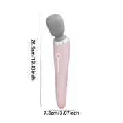 Portable Electric Massage Stick for Whole Body with USB Charging Silicone Head Rechargeable Battery