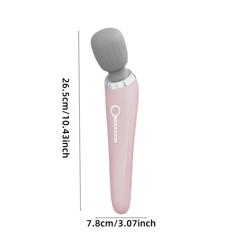 Portable Electric Massage Stick for Whole Body with USB Charging Silicone Head Rechargeable Battery