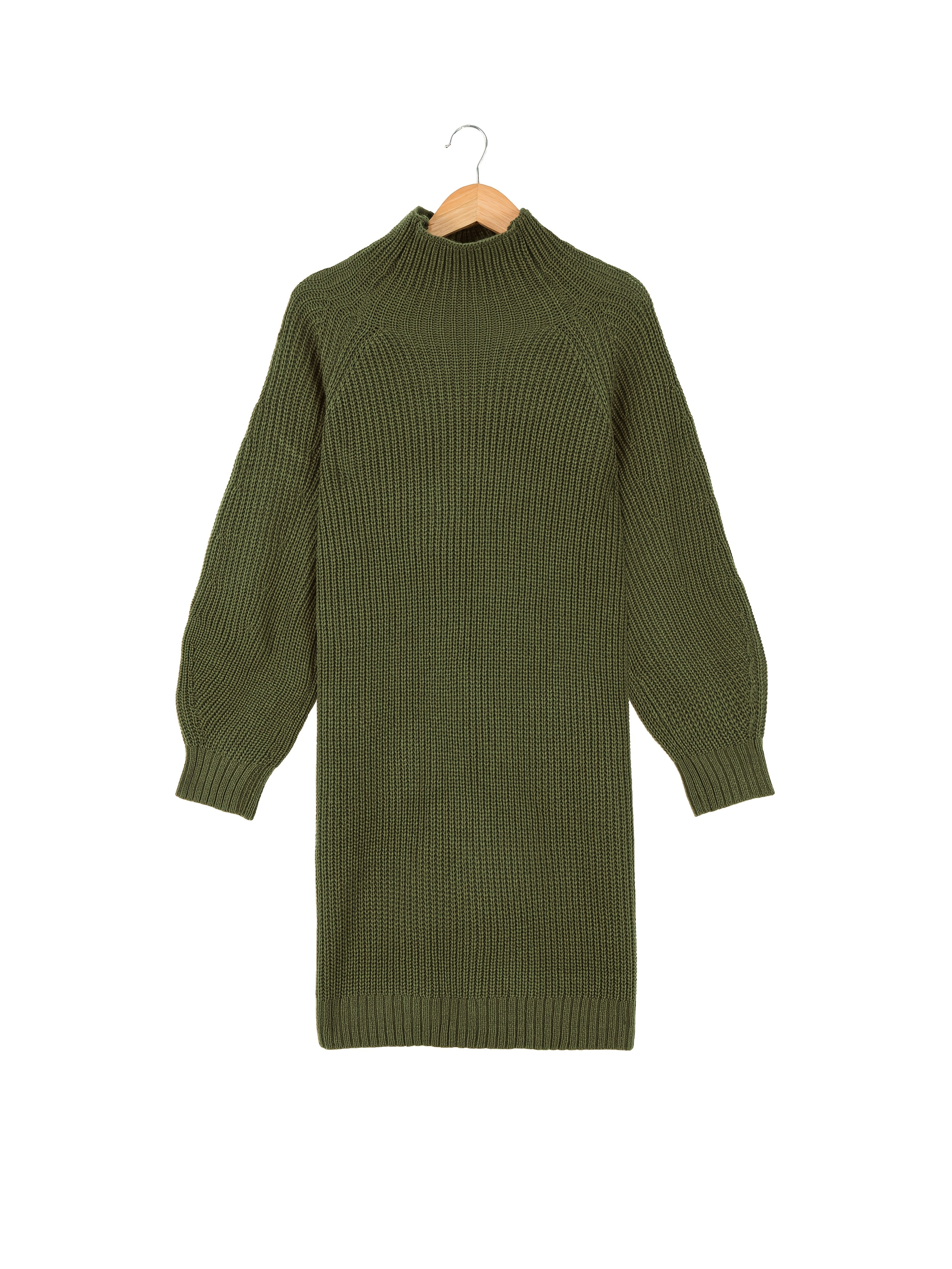 Ayollar uchun plussayz bej rangli turtlenek trikotaj ko'ylak - Bahor/Kuz uchun tasodifiy, ribbed tuzilishga ega mini ko'ylak, mashinada yuvish mumkin bo'lgan akril materialdan tayyorlangan. Nafis, qulay kiyim, trikotaj dizayni bilan.