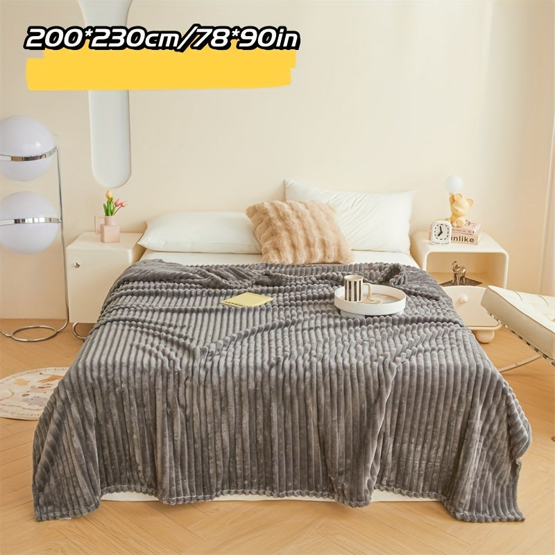 Manta de felpa ultra suave amarilla para sofá, cama y viaje, comodidad acogedora