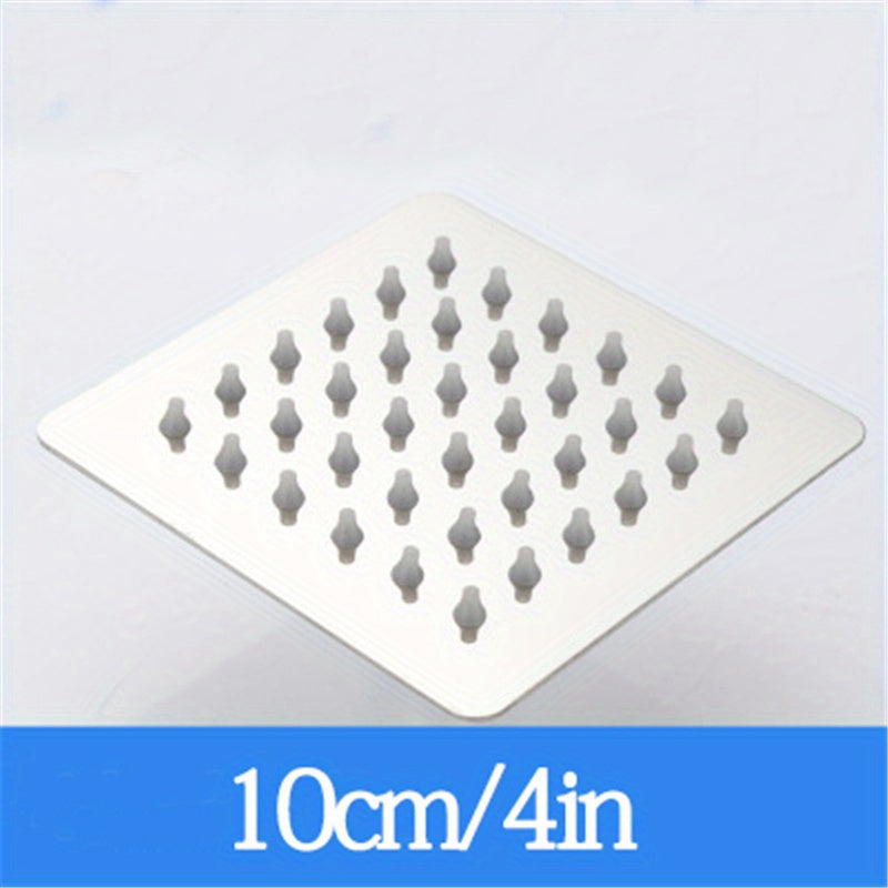 Нержавеющий стальной душевой головка с дождевым эффектом, квадратная полированная отделка, универсальные варианты установки, аксессуар с высоким давлением для водопада для ванной.