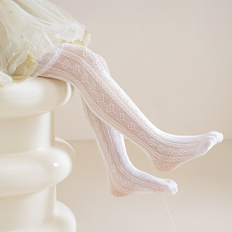 Girls' Summer Socks and Tights Set with Anti-Mosquito Technology for Kids 12 and Under