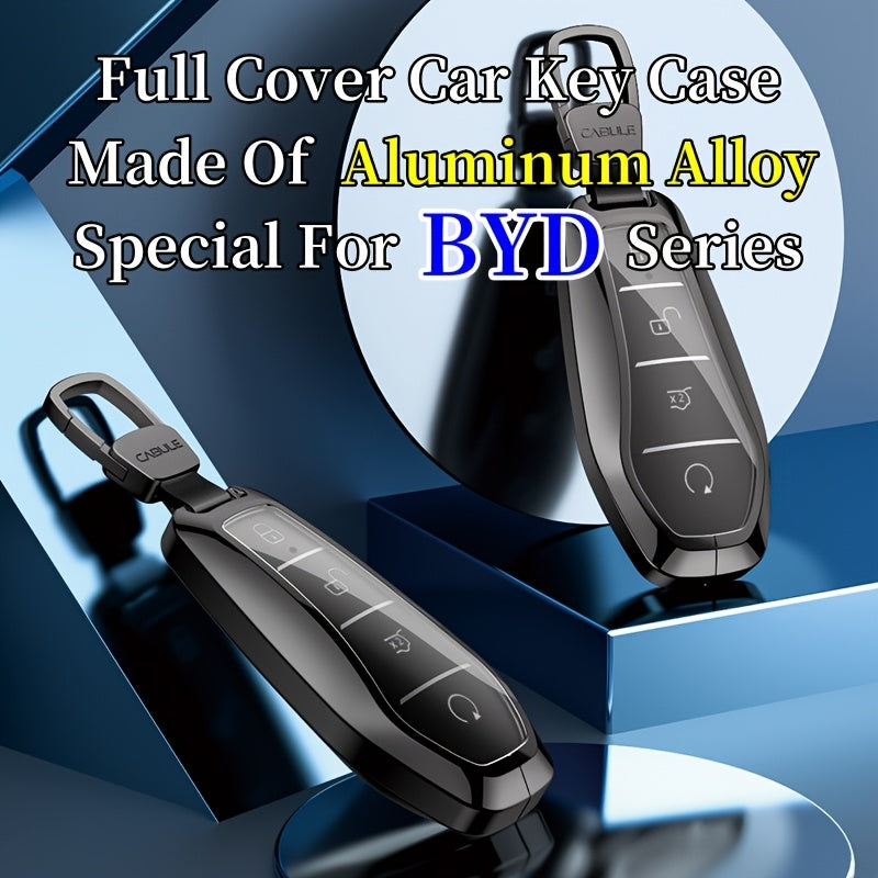 Car Key Case Aluminum Alloy Lightweight Seamless Fit for Qin Plus Song Plus Tang DMI Han Yuan