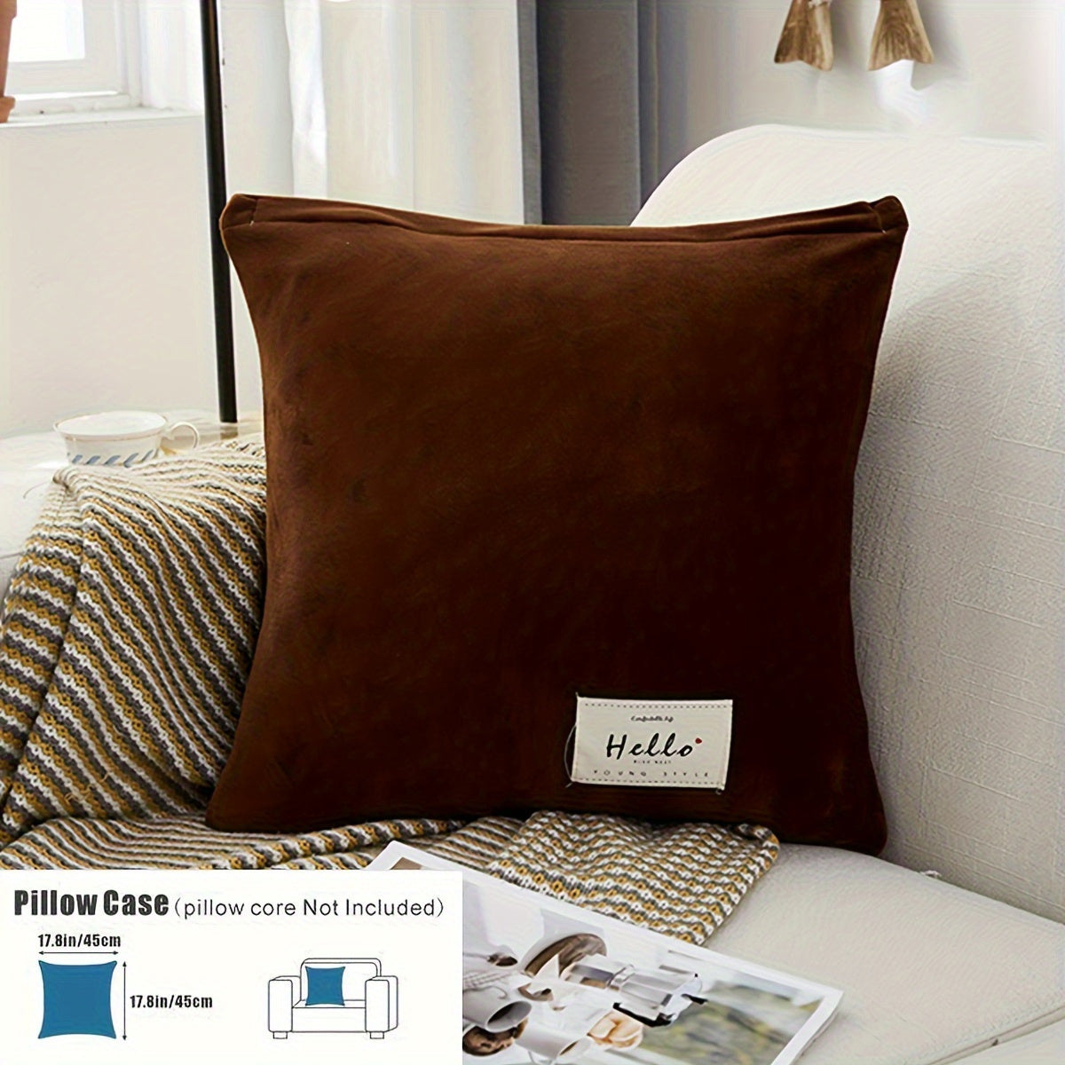 Velvet divan qopqog'i qishda issiqlik, changga chidamli, elastik, to'liq qamrov, sirpanishga qarshi, mushuk chizishiga chidamli