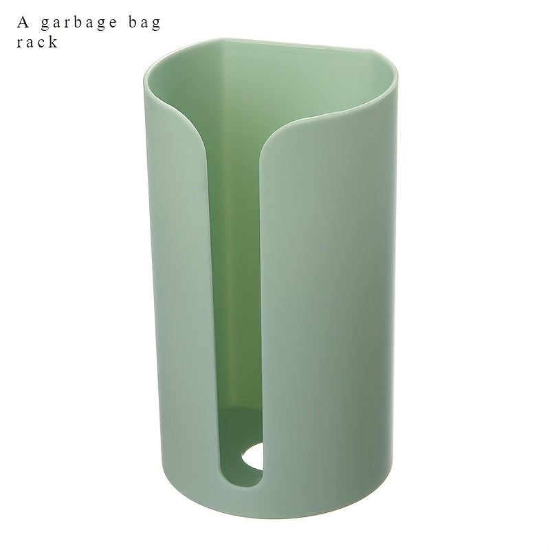 Настенный диспенсер для мусорных пакетов для удобной организации и хранения мусорных пакетов. Не требует гвоздей. Идеально подходит для кухонных и ванных принадлежностей. Изготовлен из пластика, не контактирующего с продуктами питания.