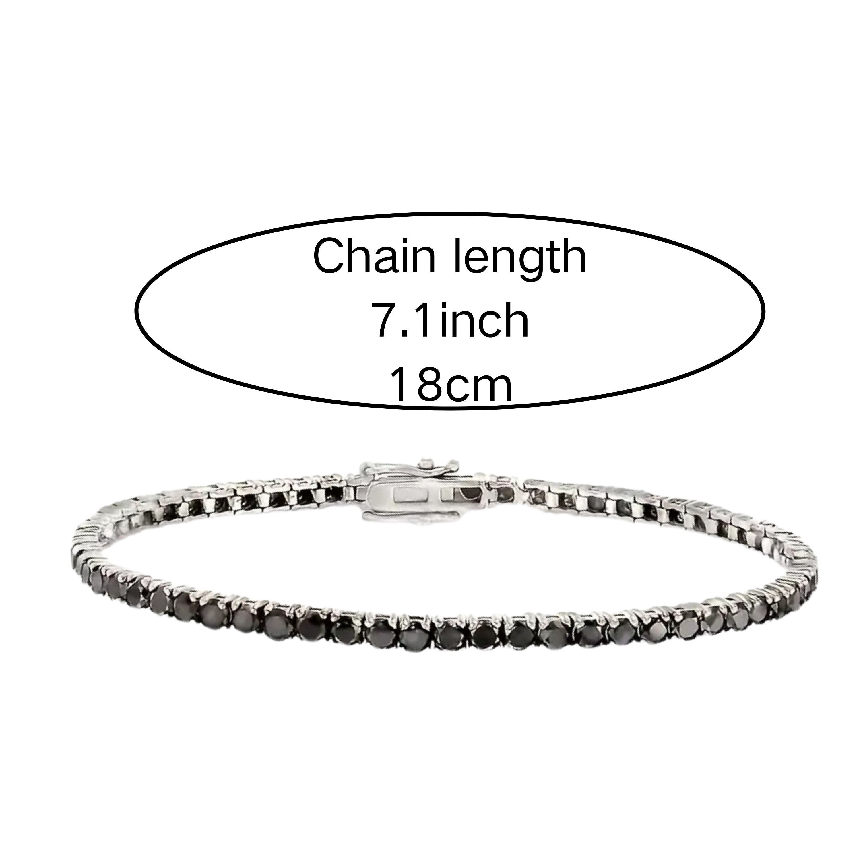 Sterling Silver Moissanite Tennis Bracelet Gemstone Link Jewelry for Women