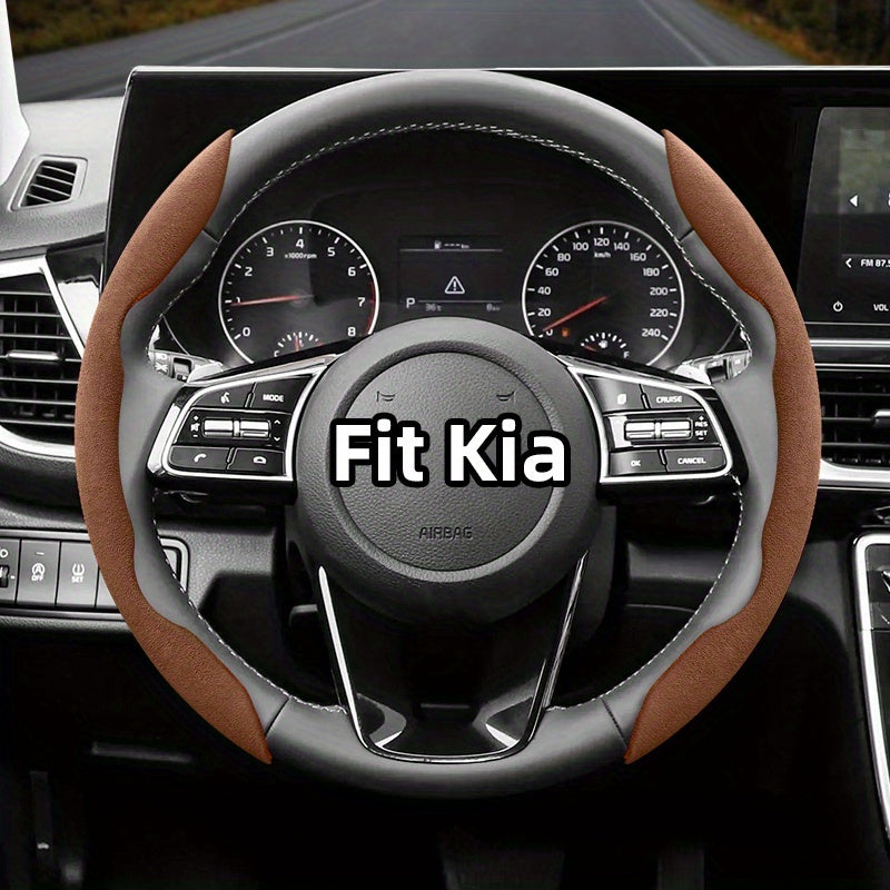 Universal Winter Fleece Non-Slip Steering Wheel Cover for All-Season Use