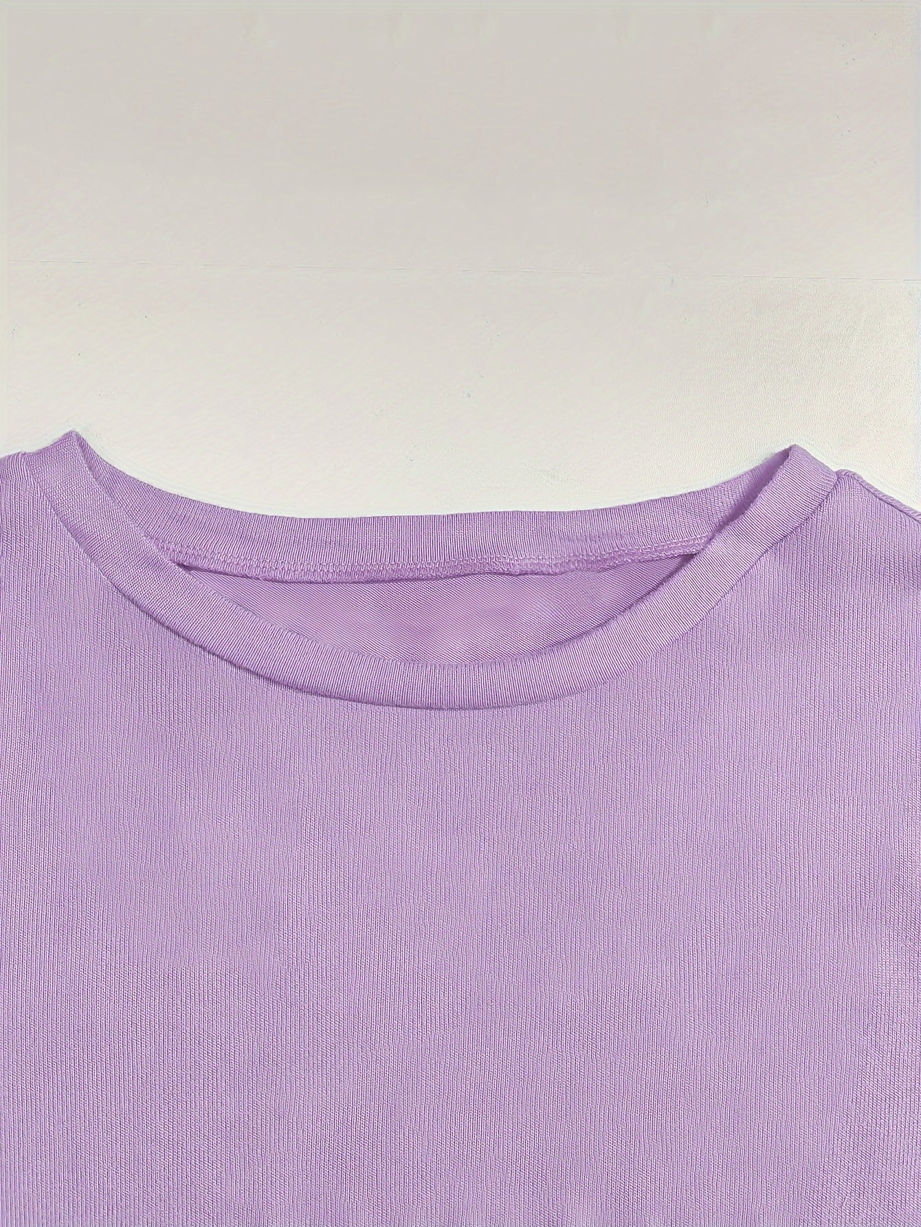 Women's Solid Fall Lounge Set Long Sleeve Crew Neck Top Drawstring Pants