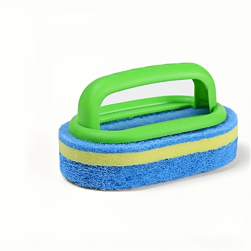Paquete de 2 cepillos de limpieza de esponja de 3 capas para paredes de azulejos, bañera y piscina