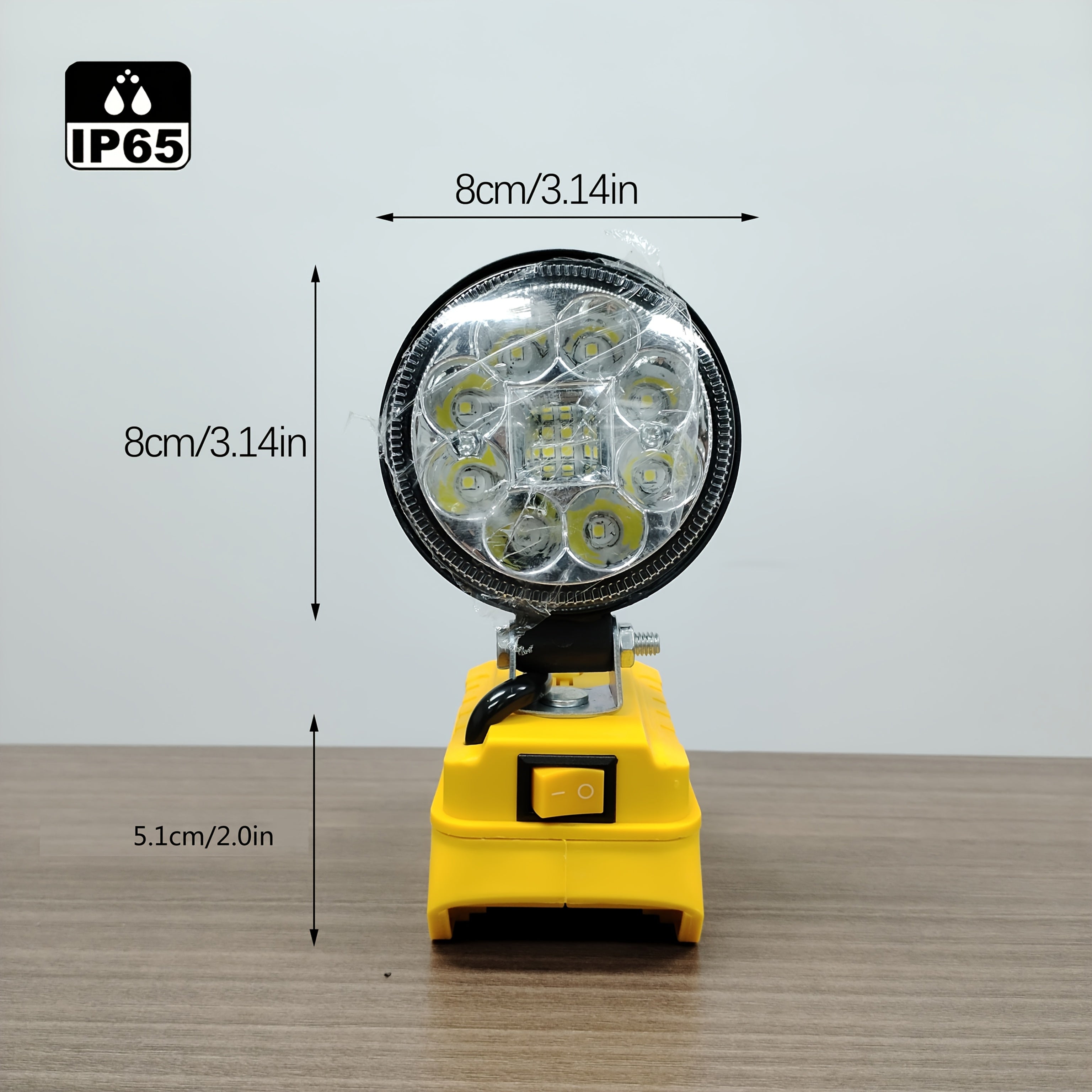 Cordless LED Work Light Floodlight with USB Charging Ports 48W 60W 90W Waterproof Portable