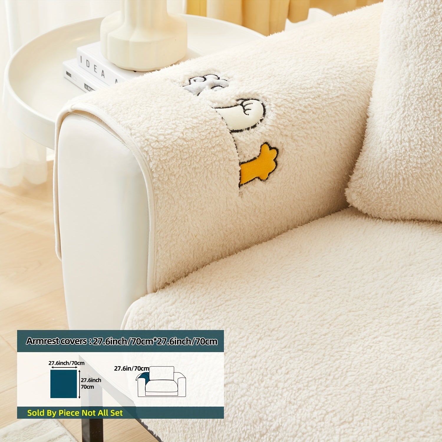 Плюшевый чехол на диван для собак, противоскользящий, защитный чехол для мебели