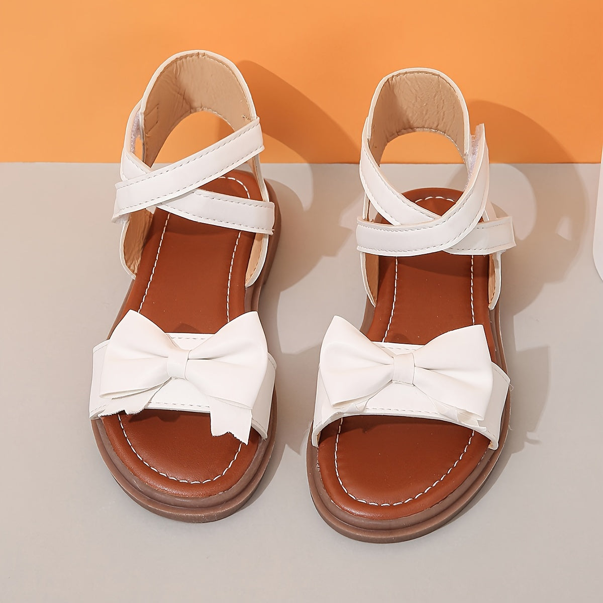Girls' Open Toe Bowknot Sandals Lightweight Breathable Summer Fall Indoor Outdoor