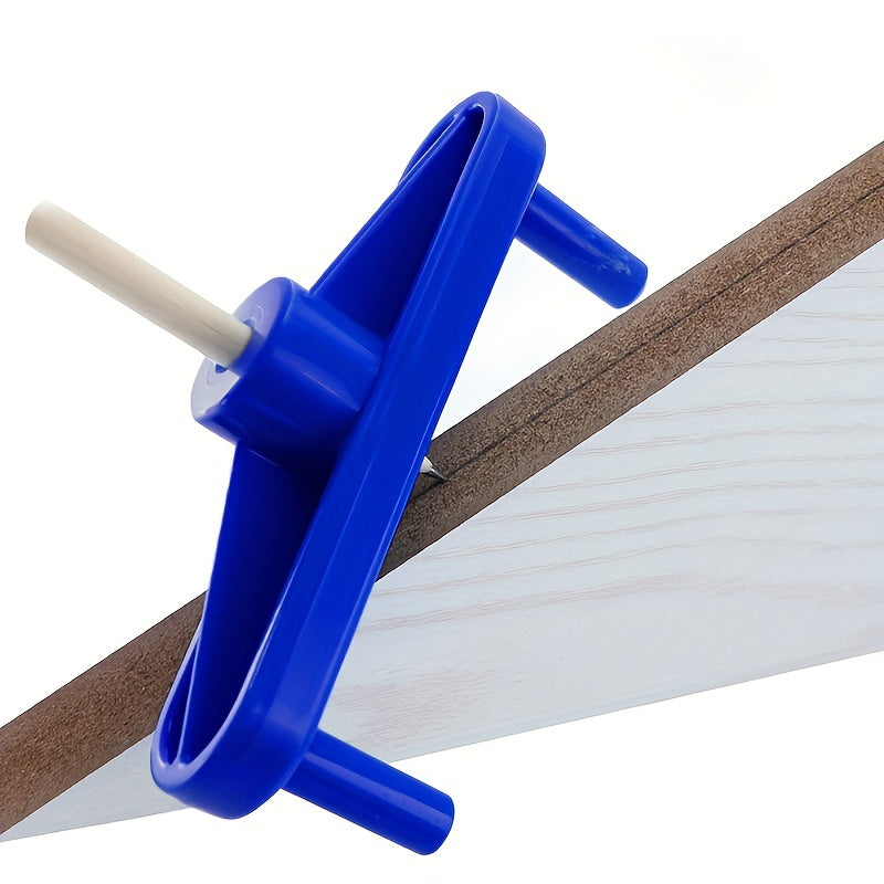Blue Plastic Woodworking Drilling Locator for Precision Hole Marking