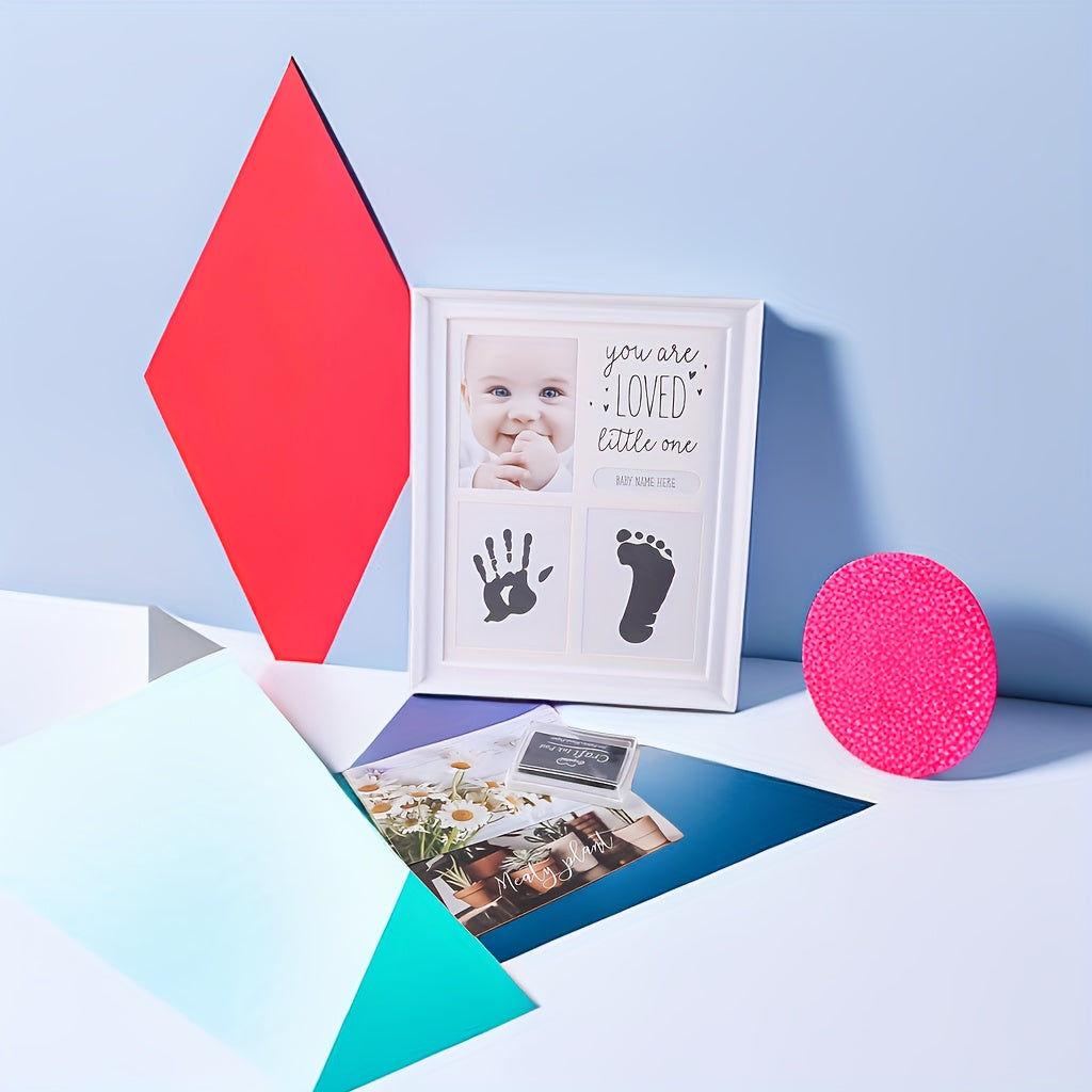 Baby Hand and Footprint Mud Kit for Newborns with Photo Frame Keepsake