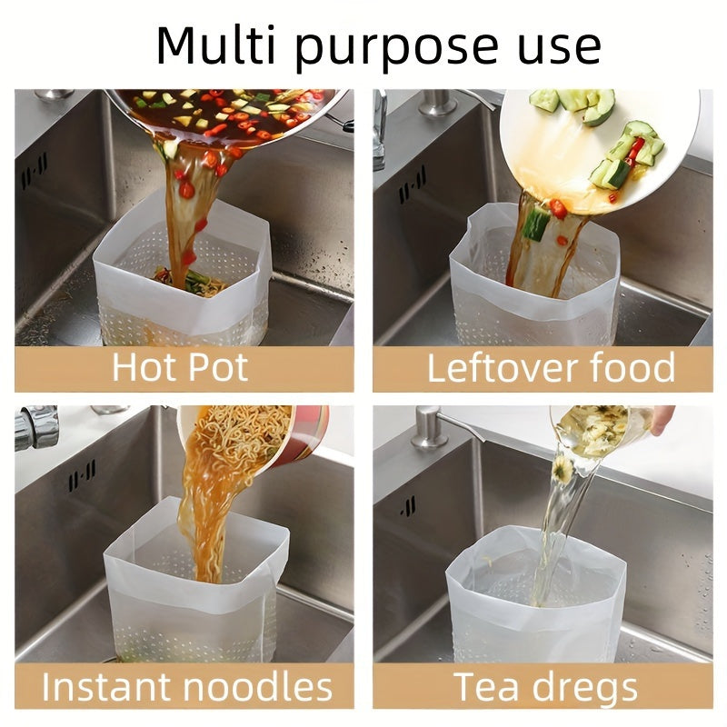 Bolsas de basura de cocina desechables, reutilizables y a prueba de fugas, paquete de 30 para cubos de 2.5 galones