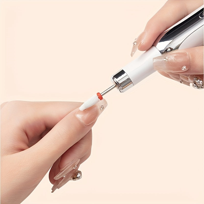 USB orqali zaryadlanadigan litiy batareyali elektr tirnoq polirovchisi va burg'ulash to'plami, manikyur va pedikyur uchun mukammal, gel lakni olib tashlash vositasi bilan birga.