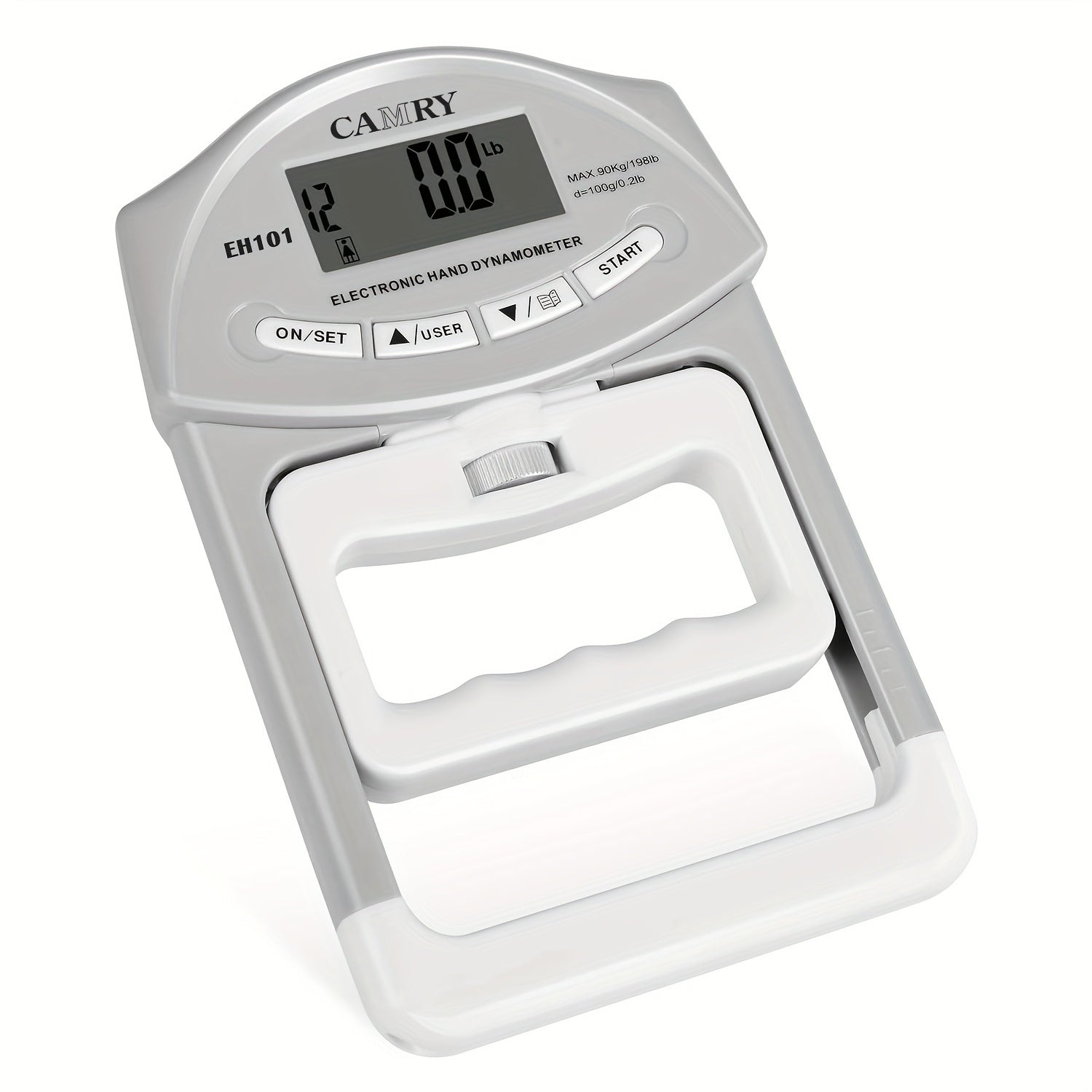 Dinámómetro digital de fuerza de agarre Medidor de fuerza de mano electrónico 198lbs