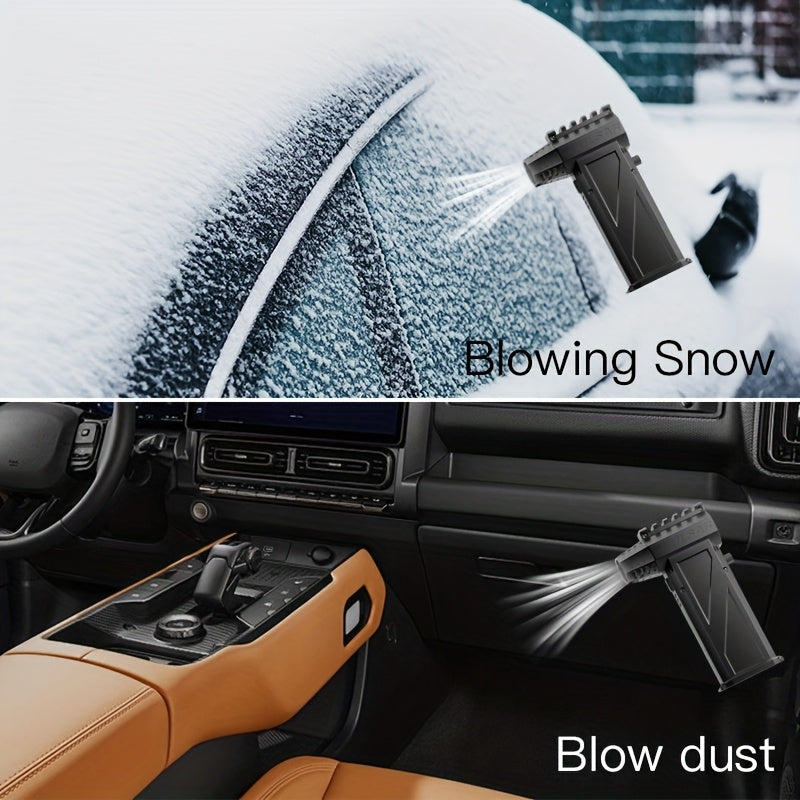 Electric Air Duster with Mini Jet Fan Rechargeable Cordless Blower for Cleaning and Cooling