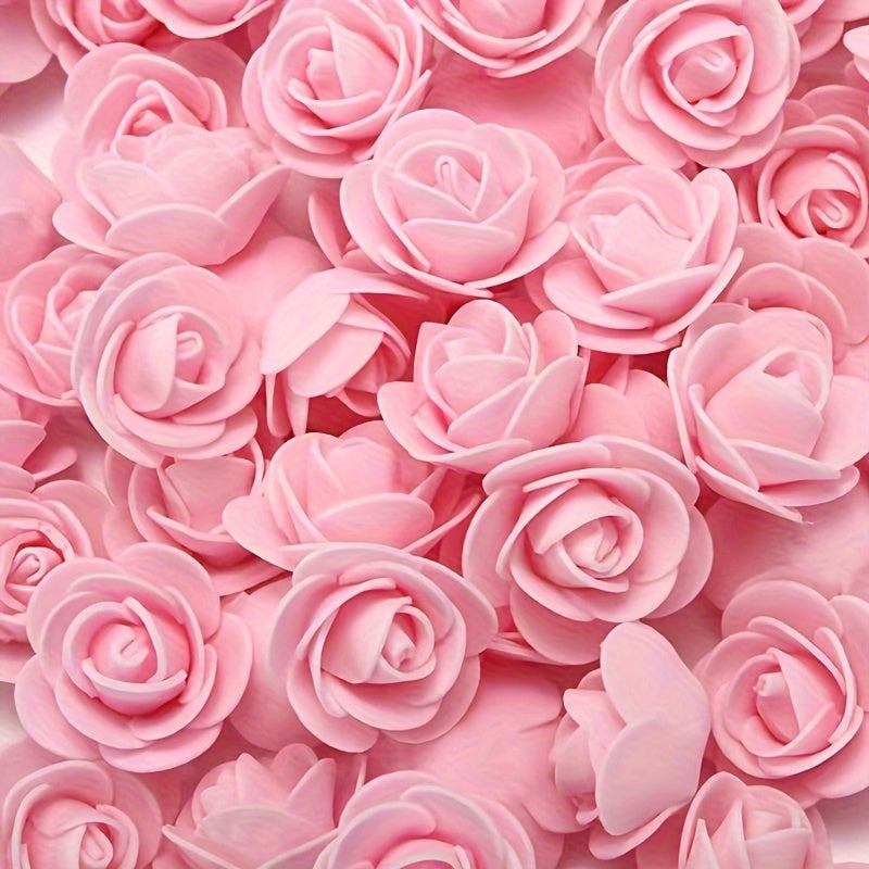 Artificial Rose Heads 100pcs for Weddings Garlands Interior Decor Gifts